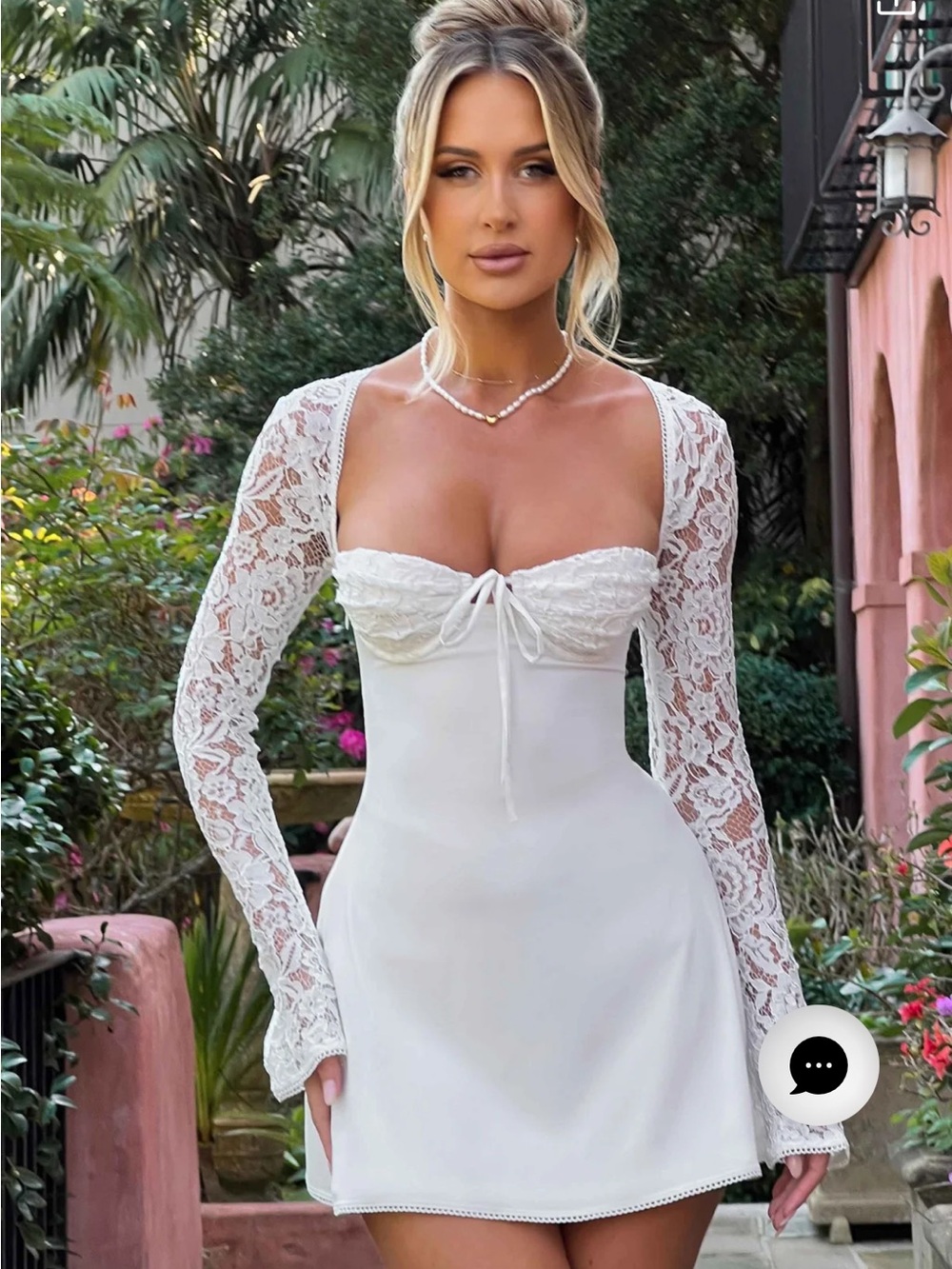Baby boo Jacinta ivory  mini dress
